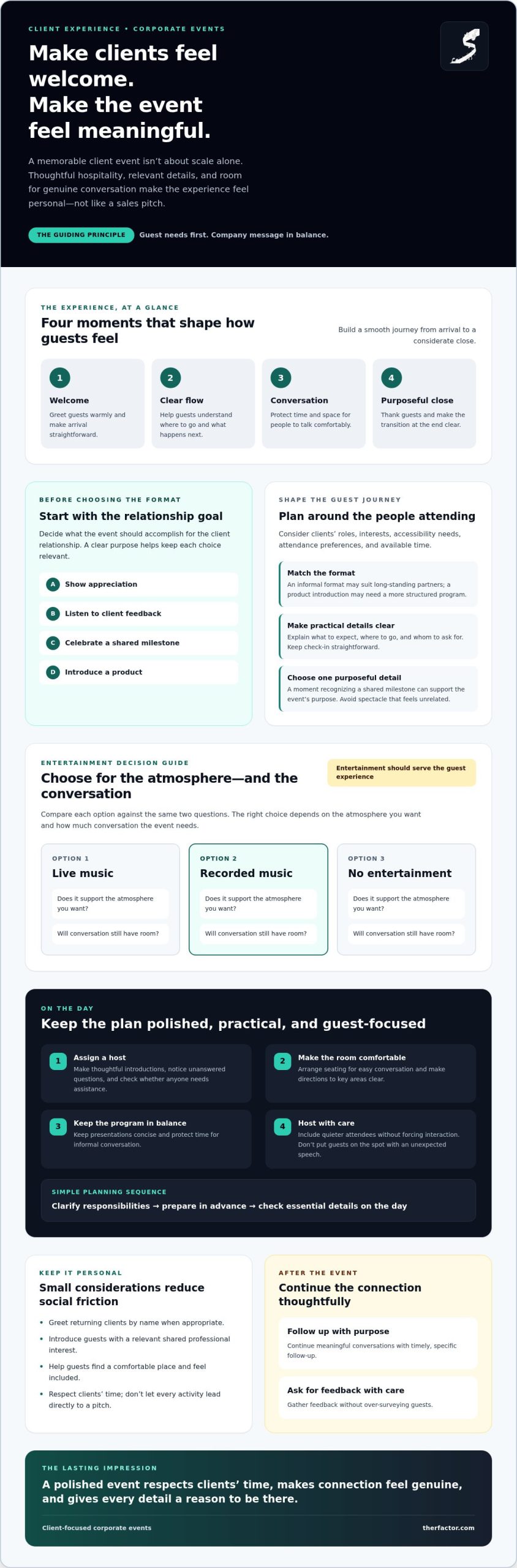 Impressing Clients at Corporate Events: A Practical Guide